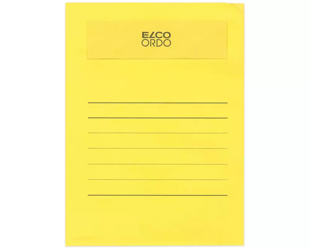 ELCO Sichthülle Ordo Volumino Gelb, 50 Stück