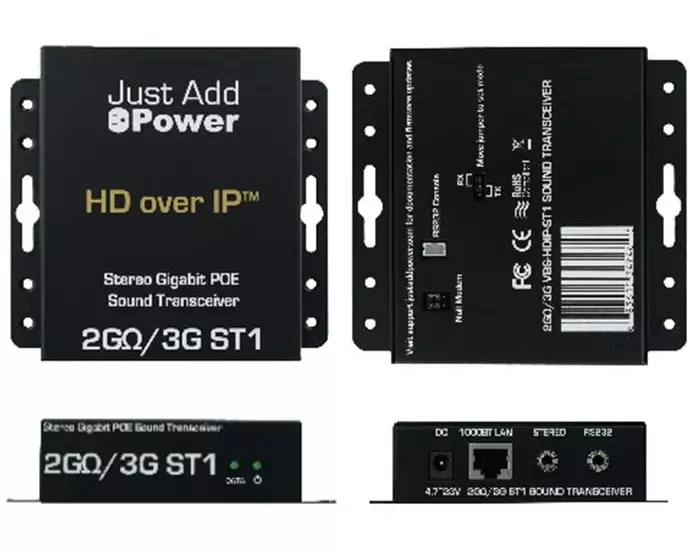 JUSTADDPOWER IP Transmitter VBS-HDIP-ST1 Audio