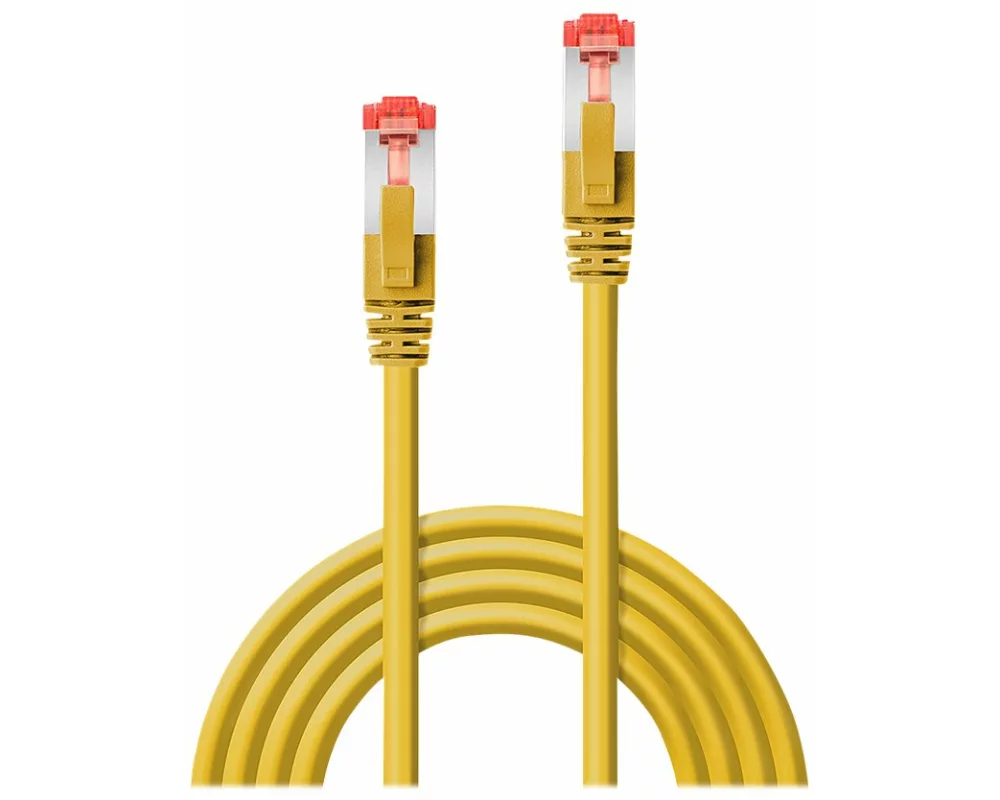 LINDY Patch Cable, Cat6, S/FTP, RJ45-RJ45, 2m, yellow