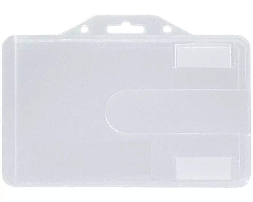 Haushaltsware Kartenhalter Badgehalter hart QH, 100 Stück