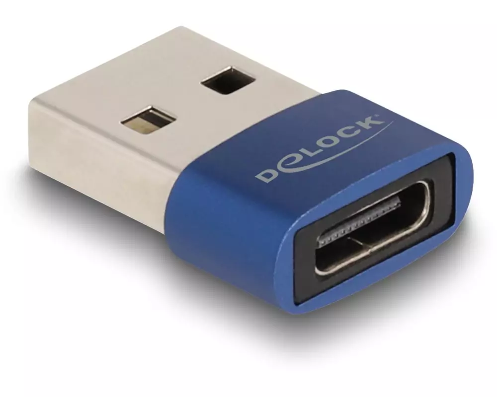 Delock USB 2.0 Adapter USB-A Stecker - USB-C Buchse