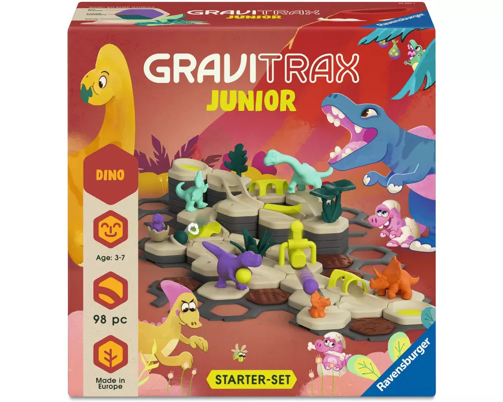 Ravensburger Kugelbahn GraviTrax Junior Starter-Set L Dino