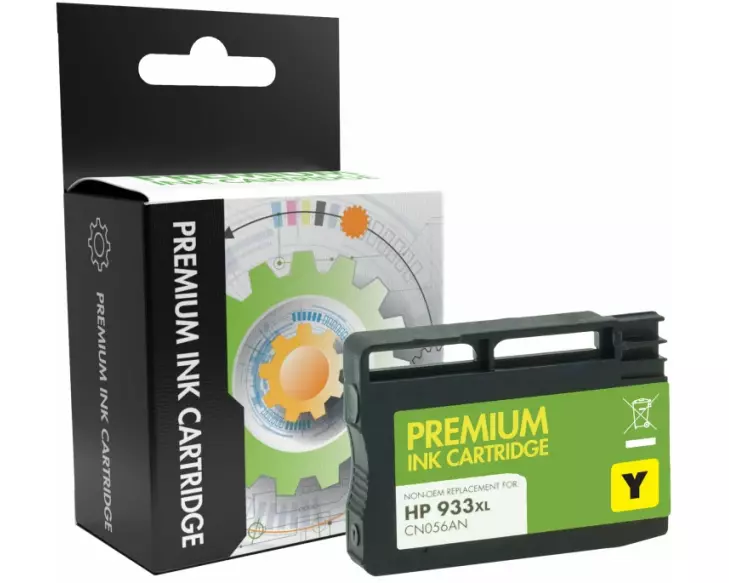 STATIC Ink cartridge compatible with HP CN056AE 932XL yellow remanufactured 825 pages