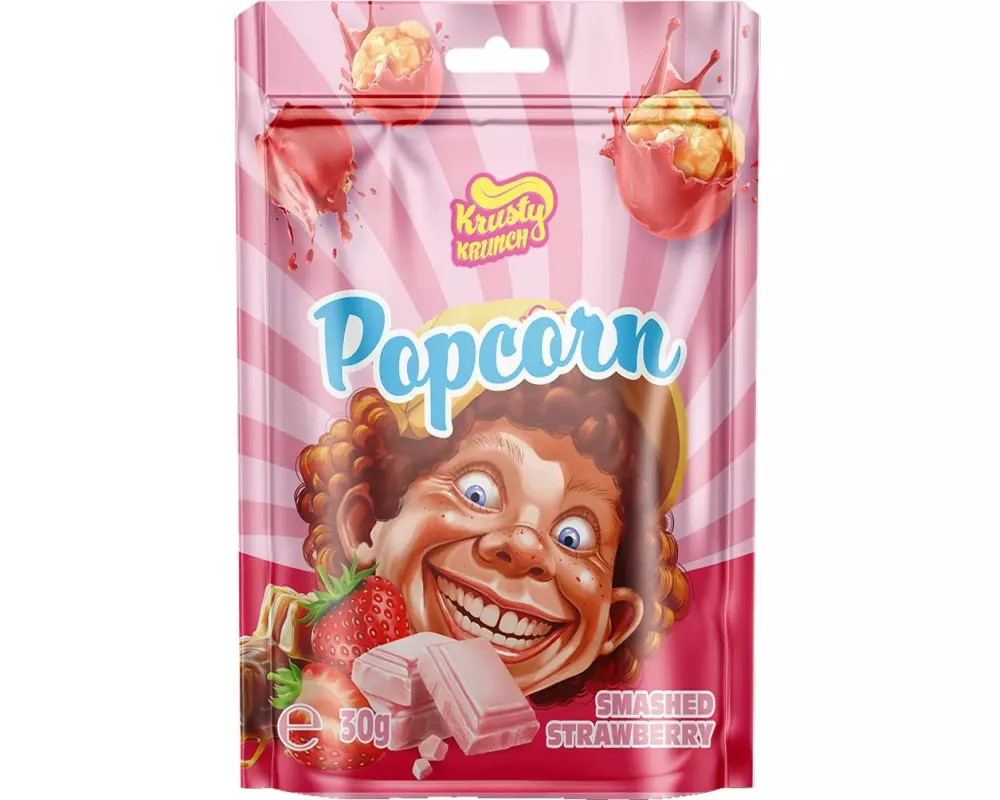 Krusty Krunch Popcorn Smashed Strawberry 30 g
