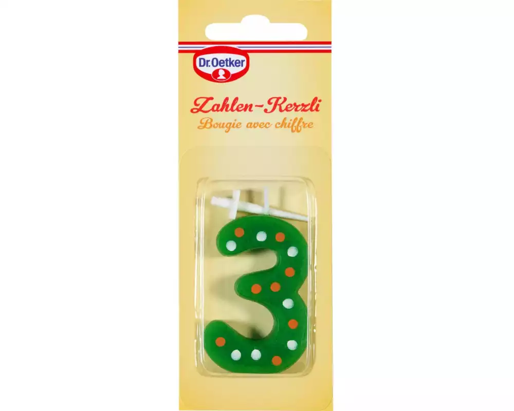 Dr.Oetker Zahlenkerze 3 1 Stück