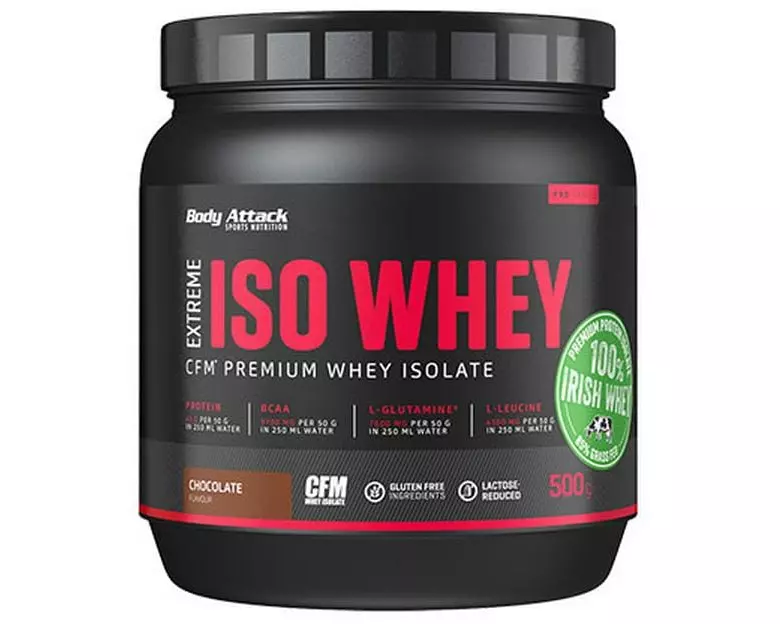 Body Attack Pulver Extreme Iso Whey Professional Schokolade 500 g