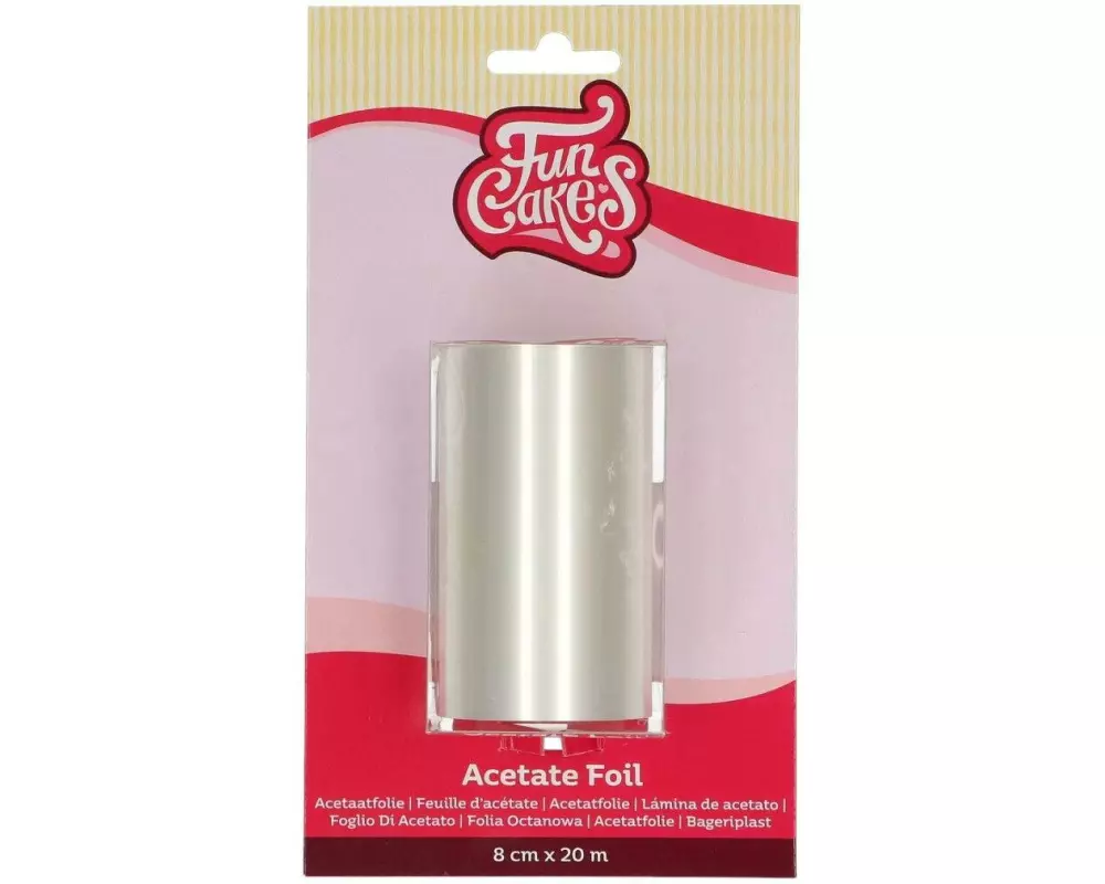 Funcakes Tortenrandfolie 8 cm 1 Stück, Klar