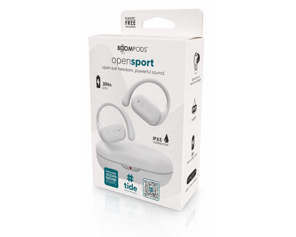 BOOMPODS OpenSport SROWHT White
