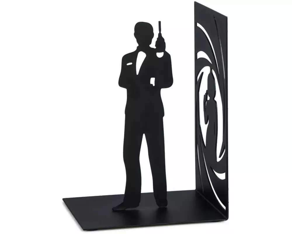 Trendform Buchstütze Secret Agent Schwarz