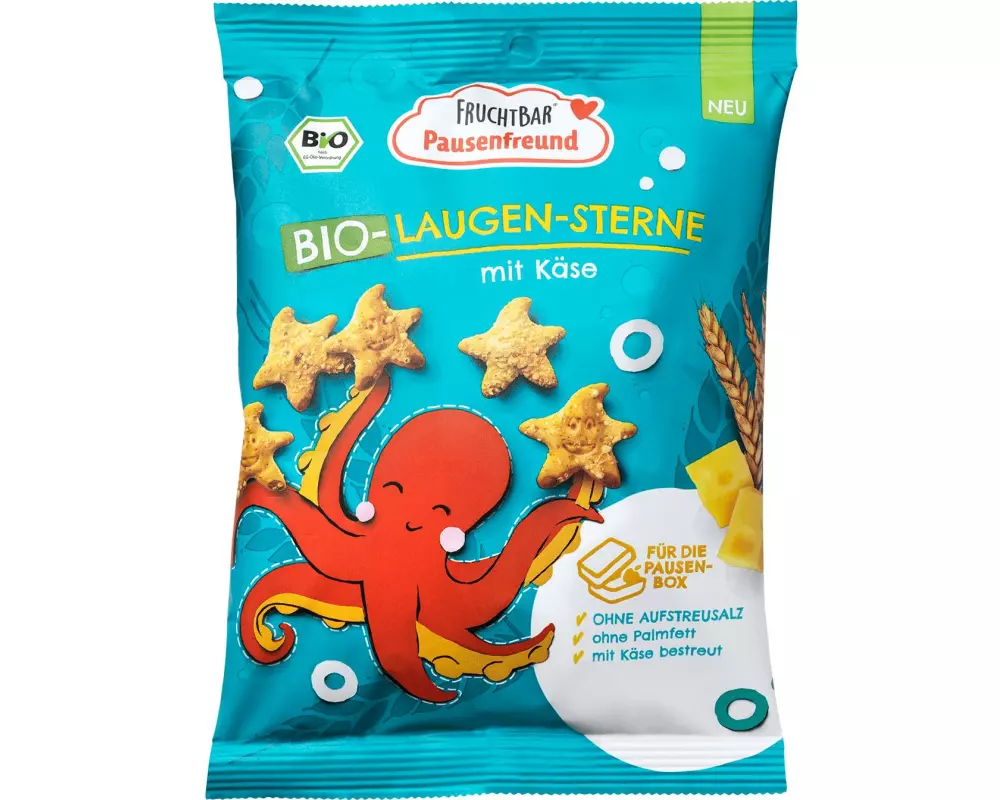 Fruchtbar Bio-Laugen-Sterne mit Käse 70 g