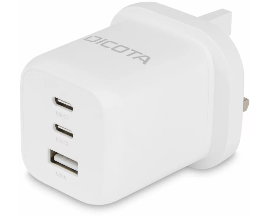 DICOTA 3-Port GaN Wall Charger, 65W, UK