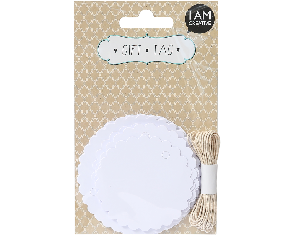 I AM CREATIVE Geschenkanhänger 4088.54 Kreis, 20 Stück