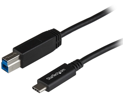 StarTech.com 3.3ft (1m) USB-B to USB-C Cable, USB 10Gbps, Data Cord, USB 3.2 Gen 2, USB-C Data Transfer Cable