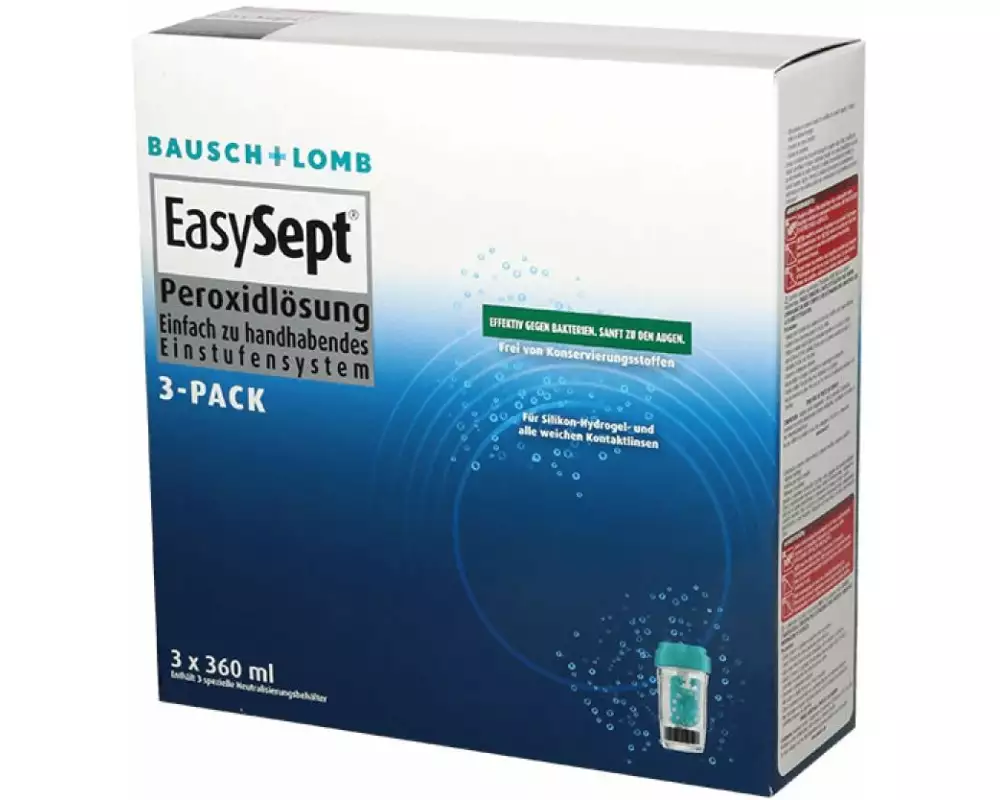EasySept Kontaktlinsenpflege Easy Sept Peroxidlösung 3 x 360 ml