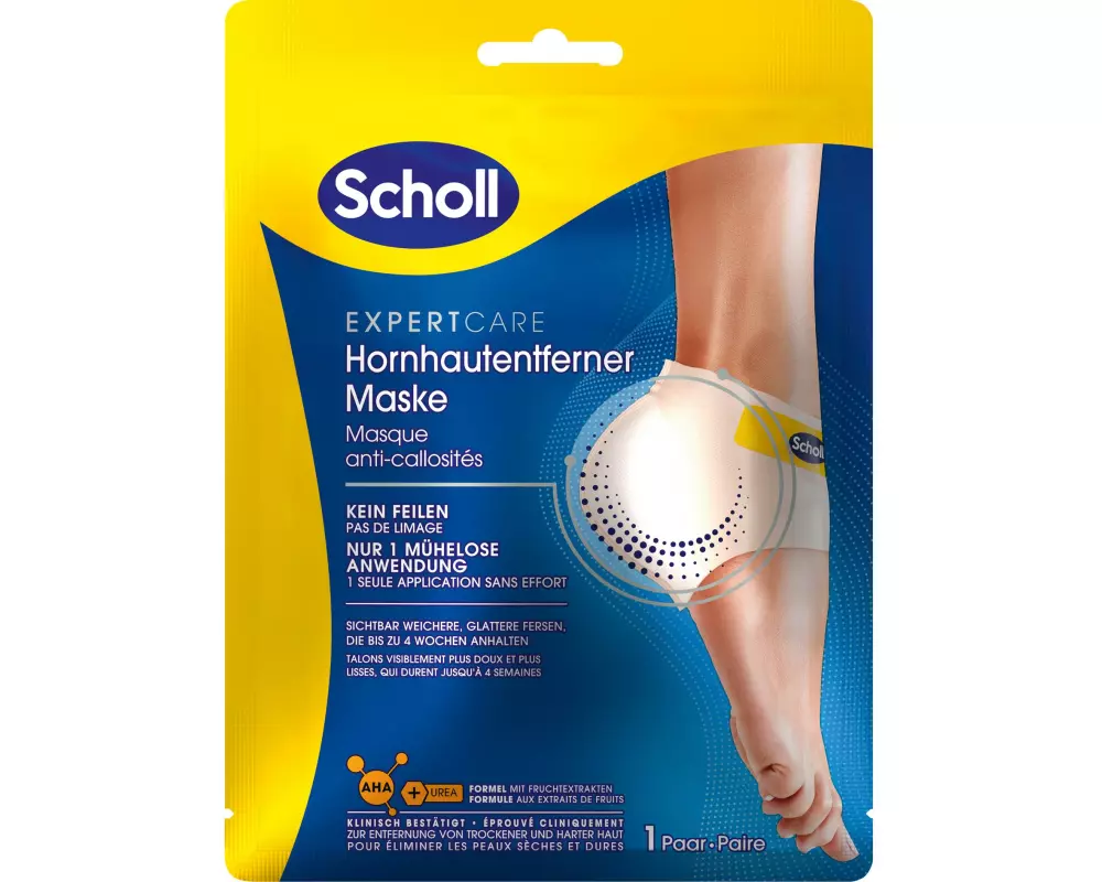 Scholl Hornhautentferner Maske 1 Paar