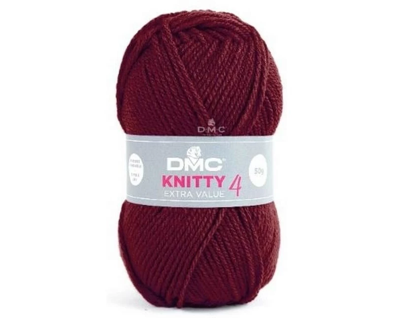 DMC Wolle Knitty 4 Mini Dunkelrot