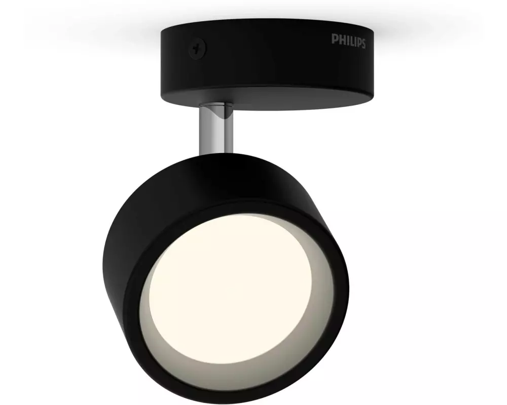 Philips Aufbauspot Bracia 1 x 5.5W 2700K Schwarz