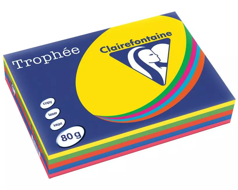 Clairefontaine Druckerpapier Trophée A4, Intensiv, 80 g/m²,500 Blatt