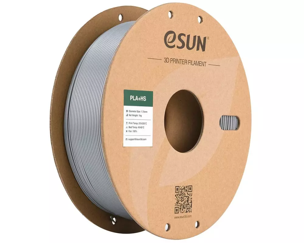 eSun Filament PLA+ HS Silber 1.75 mm 1 kg