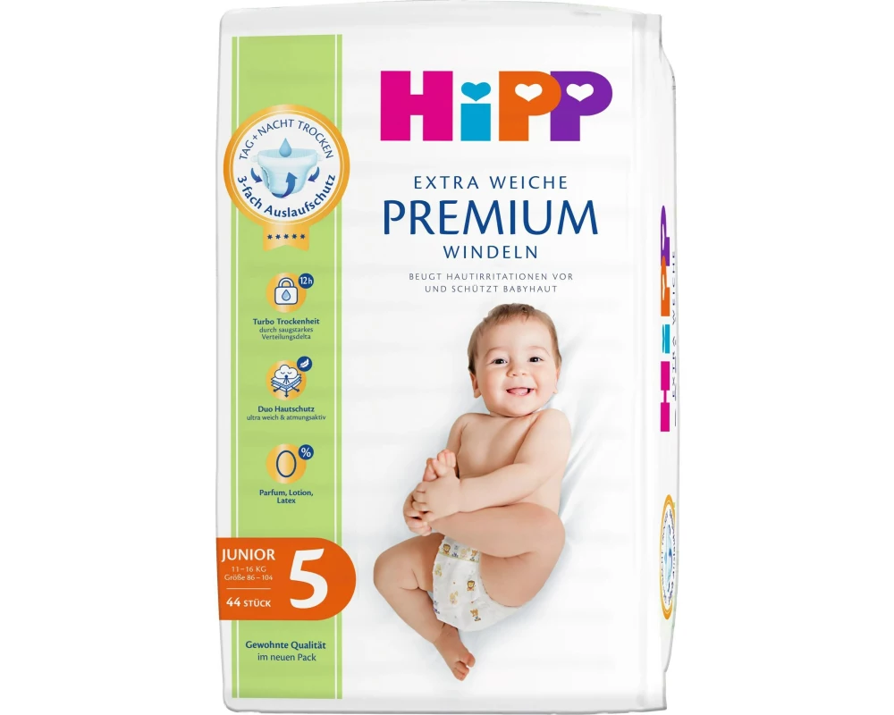 HIPP Windeln Babysanft Premium Grösse 5