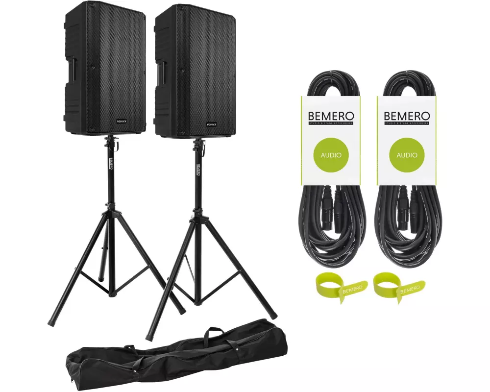 Vonyx Lautsprecher VSA12BT Kit