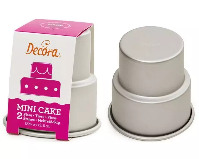 Decora Motiv-Backform 2 Etagen Hochzeitstorte, 7 x 8 cm