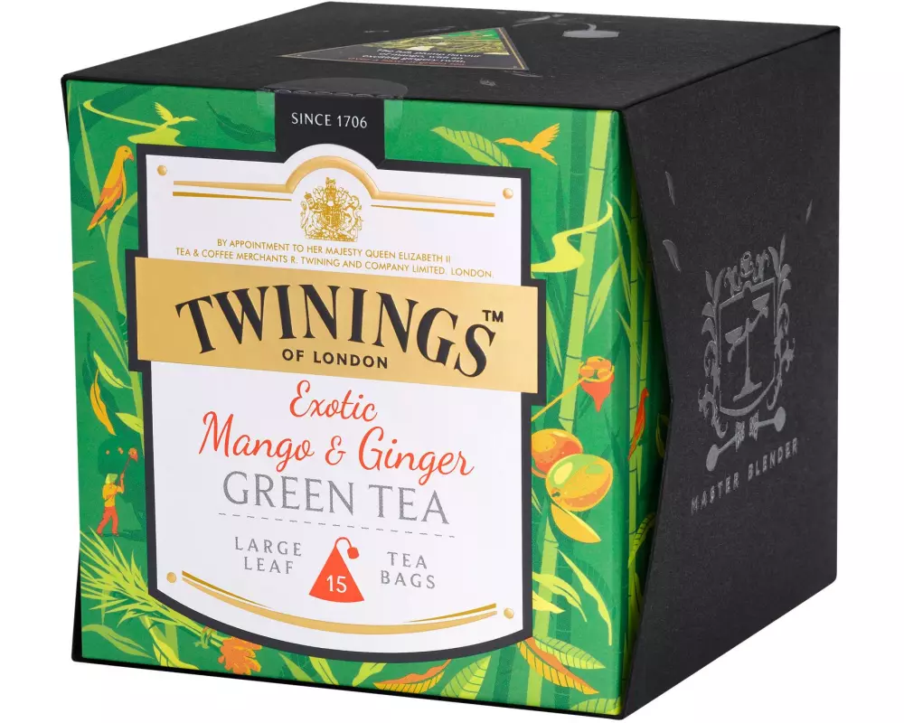 Twinings Teebeutel Twinings Mango & Ginger Green Tea 15 Stück