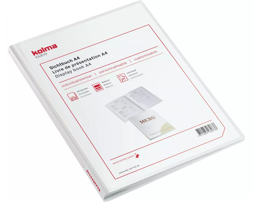 Kolma Sichtbuch Vario A4 mit 20 Taschen