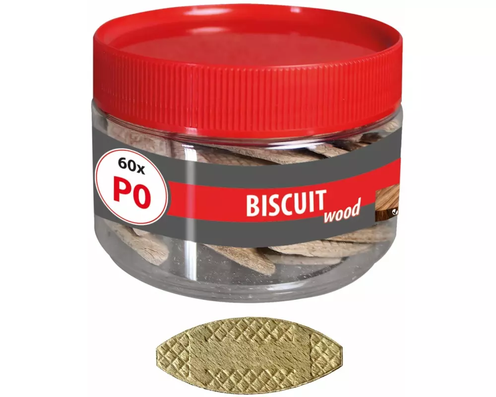 Tox-Dübel Holz Flachdübel Biscuit Wood P0, 60 Stück