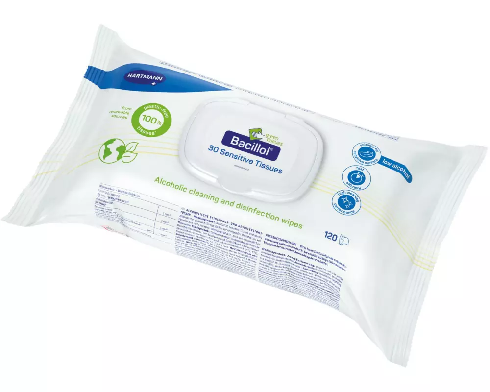 Bacillol 30 Sensitive Green Tissues 120 Stück