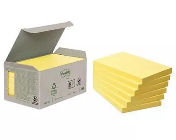 Post-it Notizzettel Post- it Recycling 7.6 x 12.7 cm, 6 Blöcke