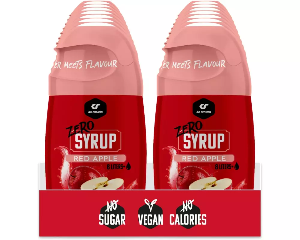 Go Fitness Zero Syrup – Red Apple – 16 x 65 ml Rote Früchte 1040