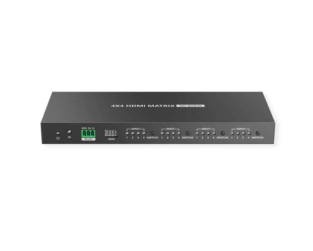 VALUE 4K HDMI Matrix Switch, 4 x 4, mit Fernbedienung