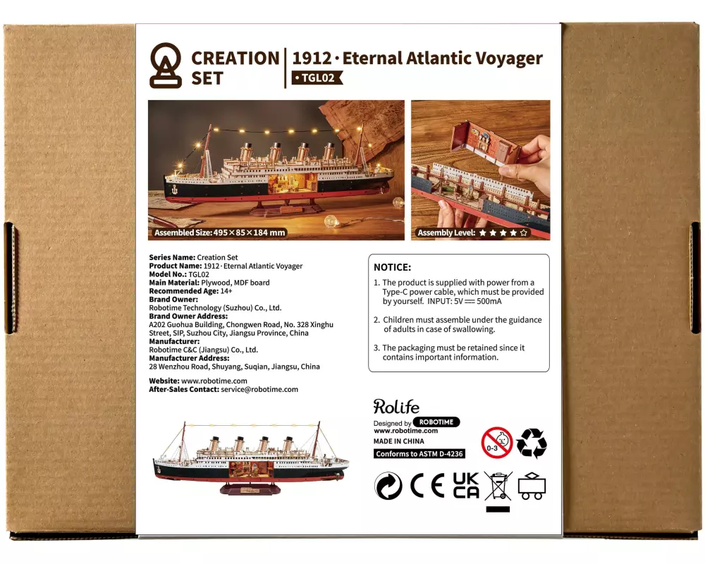 Rolife Bausatz 1912 ·Eternal Atlantic Voyager