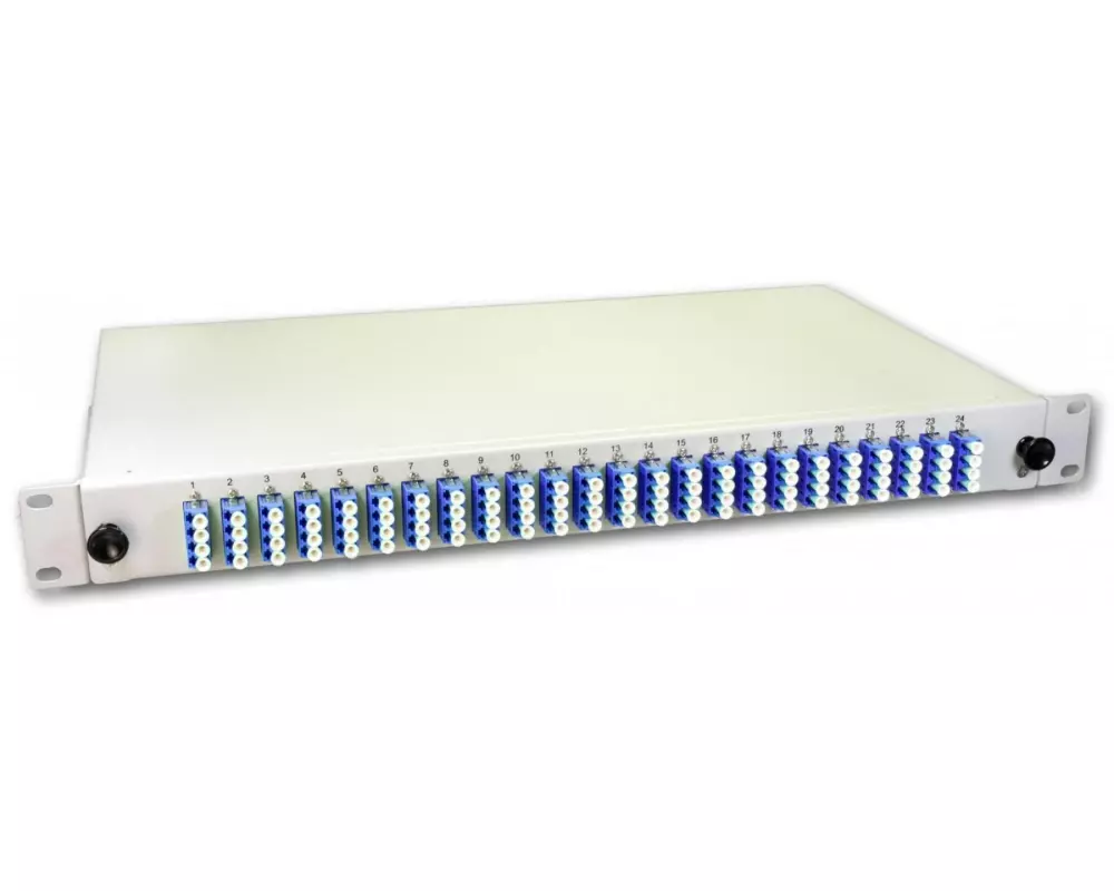 Lightwin Spleissbox 96 Fasern, 24x QLC SM, 9/125µm OS2 Pigtail