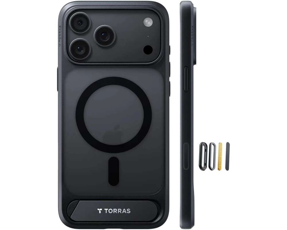 Torras Ostand L1 iPhone 18 Pro, Black