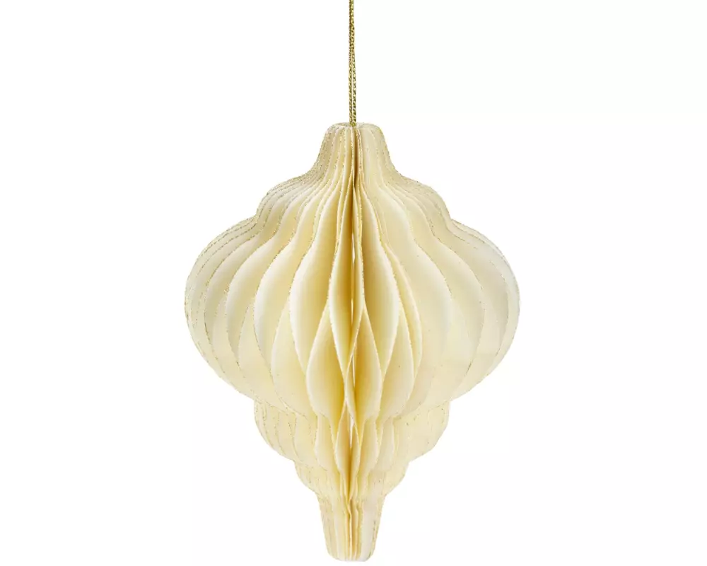 COCON Aufhänger Weihnachtsdeko 6er-Set, Ecru