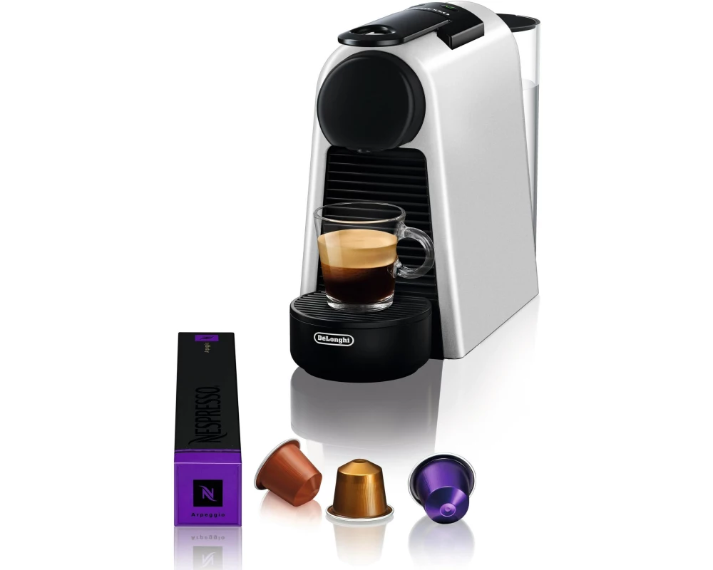 De'Longhi Portionskaffeemaschine Essenza Mini EN85.S Silber