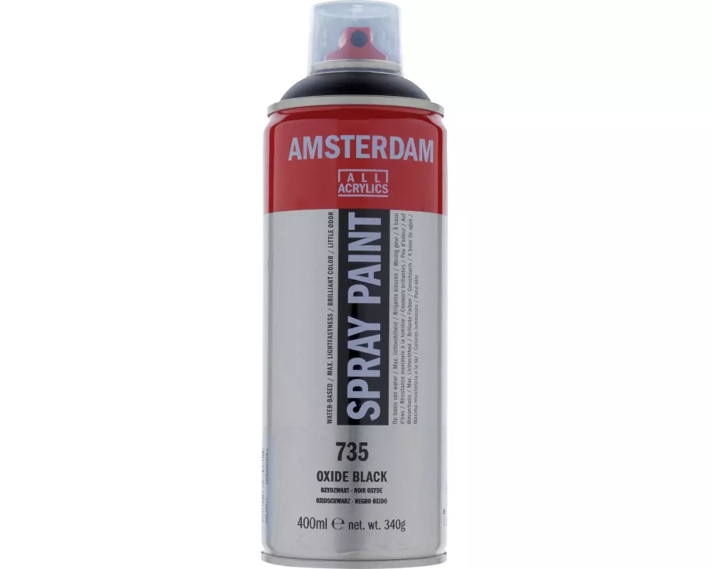 Amsterdam Acrylspray 735 Oxidschwarz deckend 400 ml