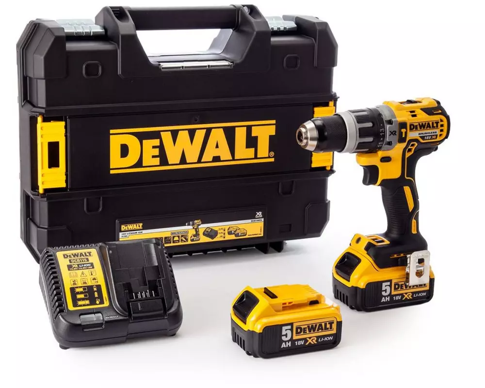 DEWALT Akku-Schlagbohrschrauber DCD796P2, 18 V Brushless 2x Akku