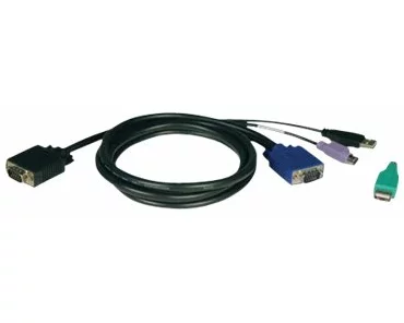 EATON TRIPPLITE USB/PS2, Combo, Cable, Kit, for NetController, KVM, Switches, B040-Series, and, B042-Series, 10ft, 3.05m