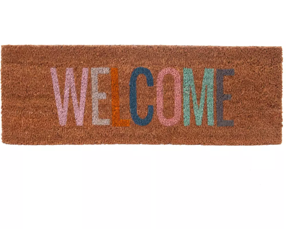 present time Fussmatte Welcome mehrfarbig 75 cm x 26 cm