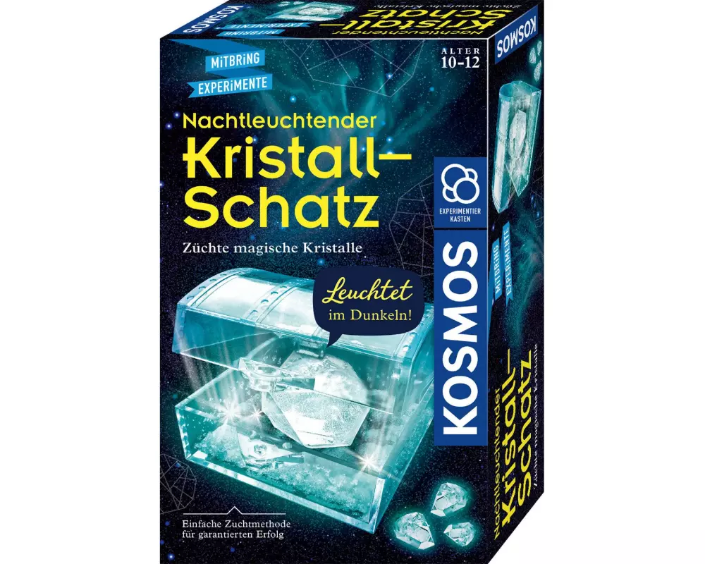 Kosmos Experimentierkasten Nachtleuchtender Kristall-Schatz