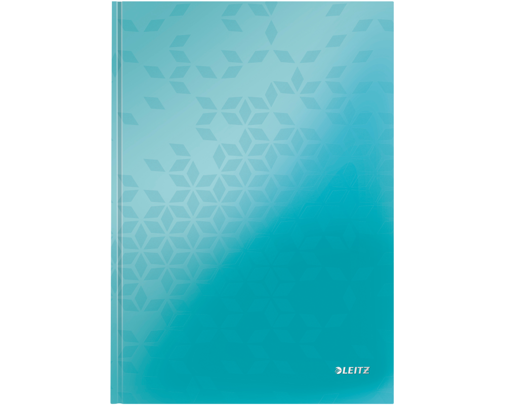 LEITZ Notizbuch WOW A4 46261051 kariert, 90g eisblau