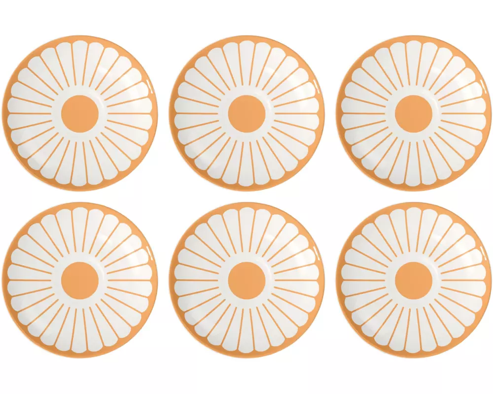 Villeroy & Boch Espressountertasse Fleur 6 Stück, Gelb