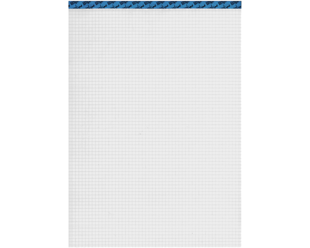 BÜROLINE Büroblock weiss A4 725279 kariert, 80g, 4mm 100 Blatt