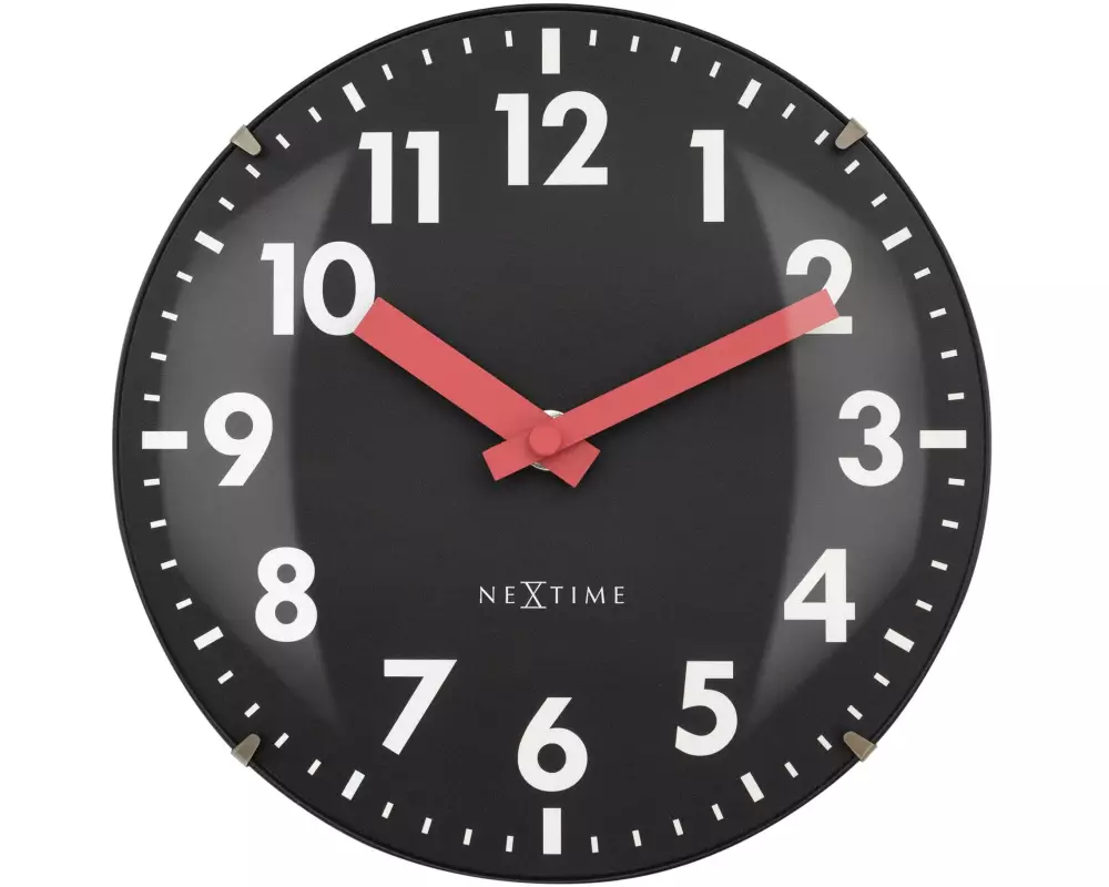 NeXtime Wanduhr Duomo Mini Schwarz