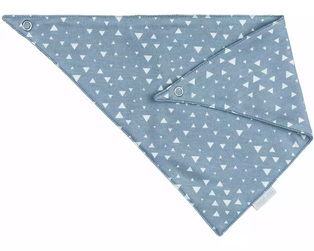 ZEWI bébé-jou Dreieckstuch Bandana Interlock Blue Triangle