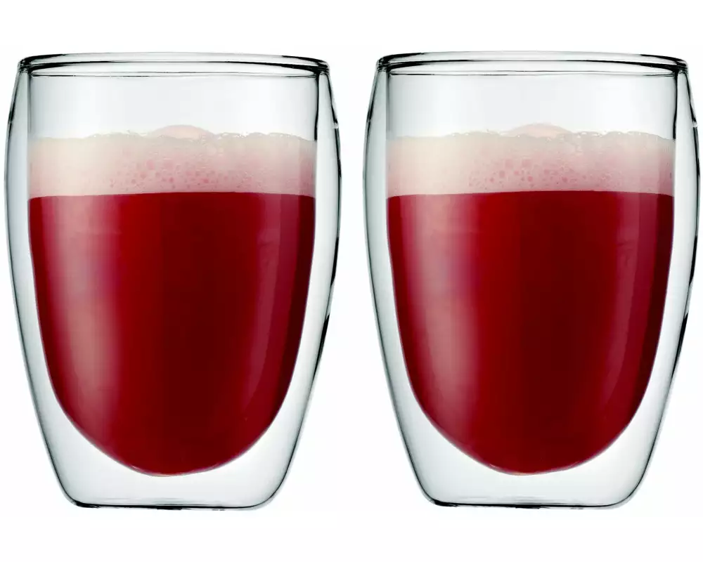 Bodum Thermobecher Pavina 350 ml, 2 Stück, Transparent