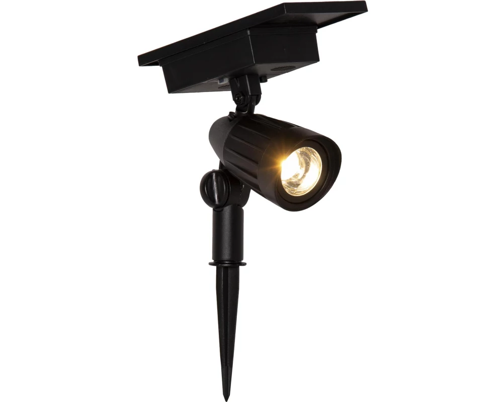 Star Trading Solar Spotlight Powerspot RGBW, Schwarz